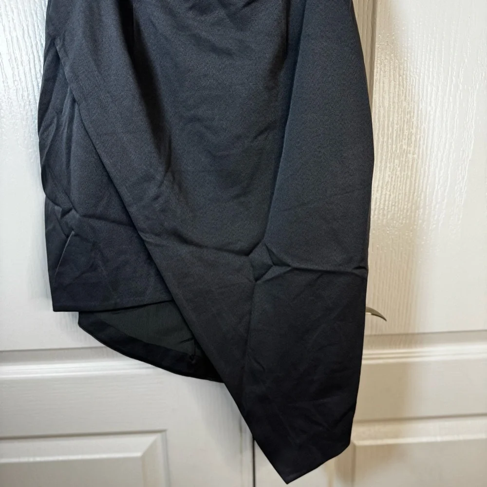 Elliatt x REVOLVE Camo Satin Dress in Charcoal NWT
